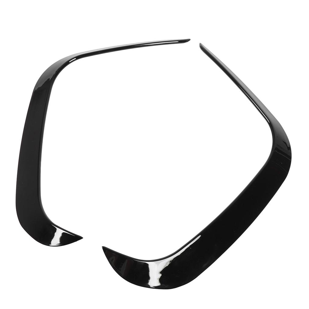 Front Bumper Fog Light Spoiler Glossy Black Enhances Vehicle Aerodynamics Front Bumper Side Splitter