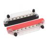 2Pcs Busbar 150A Black And Red RV Ship 8 Ways Busbar M6 High Current Stud Power Distribution Block DC12V To 48V