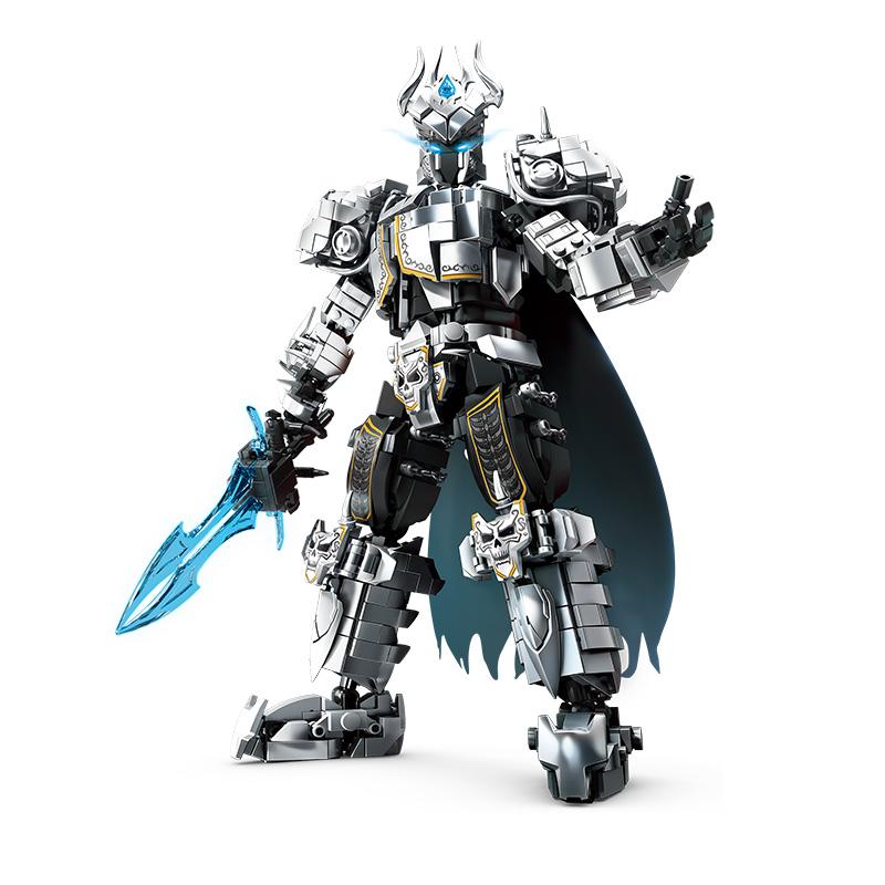 1272+Pcs Mech Warrior Mech Building Blocks Set Dragon Wings Action Figure Model Educational Diy Toys For Kids Boys Birthday Gift