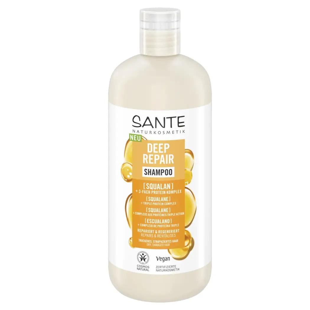 

БІО-Шампунь Deep Repair для відновлення сухого пошкодженого волосся зі Скваланом SANTE 500 мл