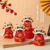 Chinese Style Resin Lion Figurine Home Decor For New Year Celebration Gift