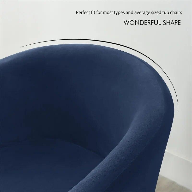 Velvet Leisure Club Armchairs Chair Covers Stretch Sofa Slipcover Removable Elastic Sofa Couch Cover for Bar Counter Solid Color