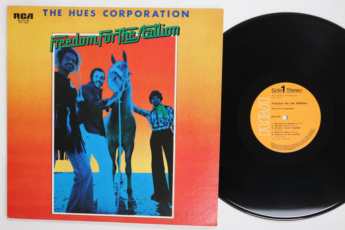 Виниловая пластинка HUES CORPORATION Freedom For The Stallion RCA6186 RCA 1974 Япония Soul Funk Б/у