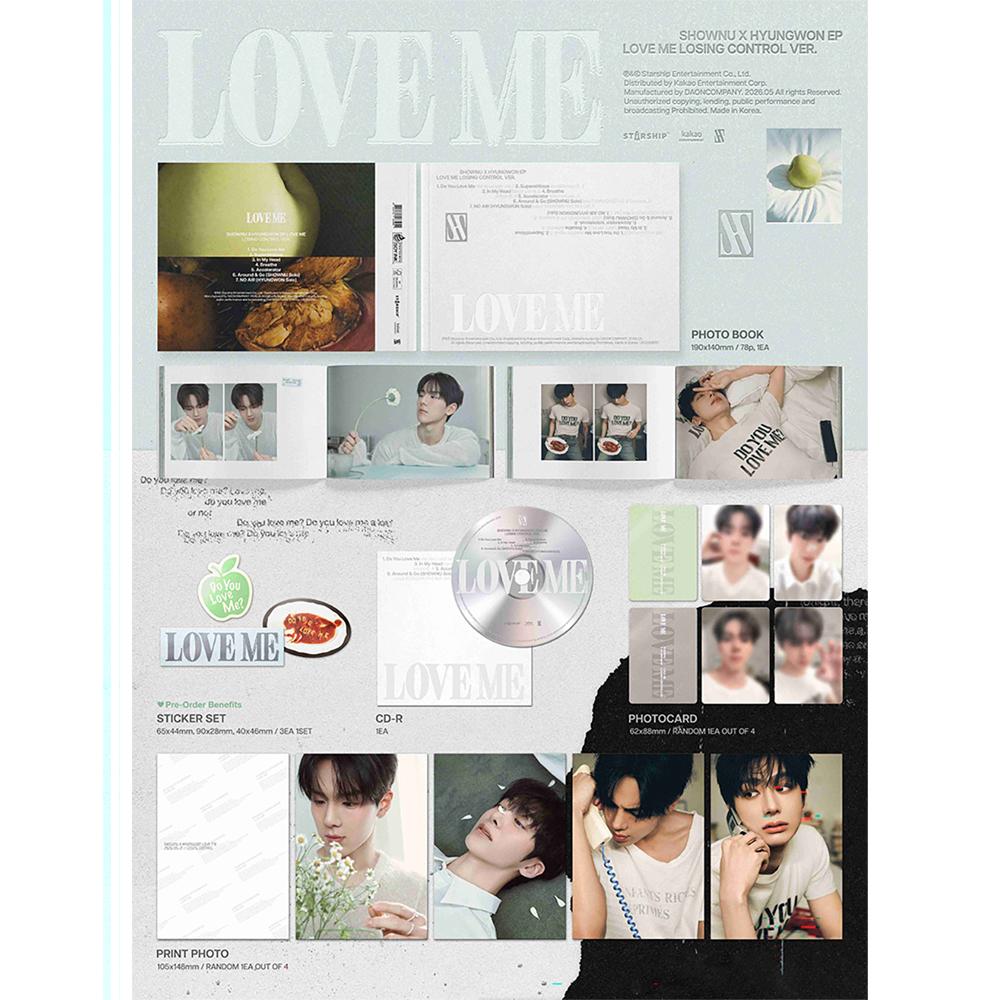 [Pre-order] SHOWNU X HYUNGWON - EP : LOVE ME