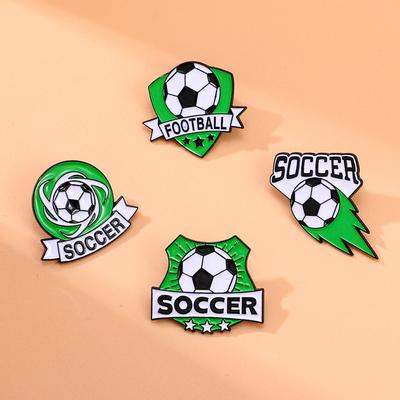 Sporting Goods Soccer Badge Sports World Cup Soccer Styling Badge Brooch Buckle Student Denim Clothing Accessories