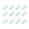 100pcs Paper Clips Multipurpose Cute Fish Shaped Exquisite Rustproof Metal Paper Clips for Home