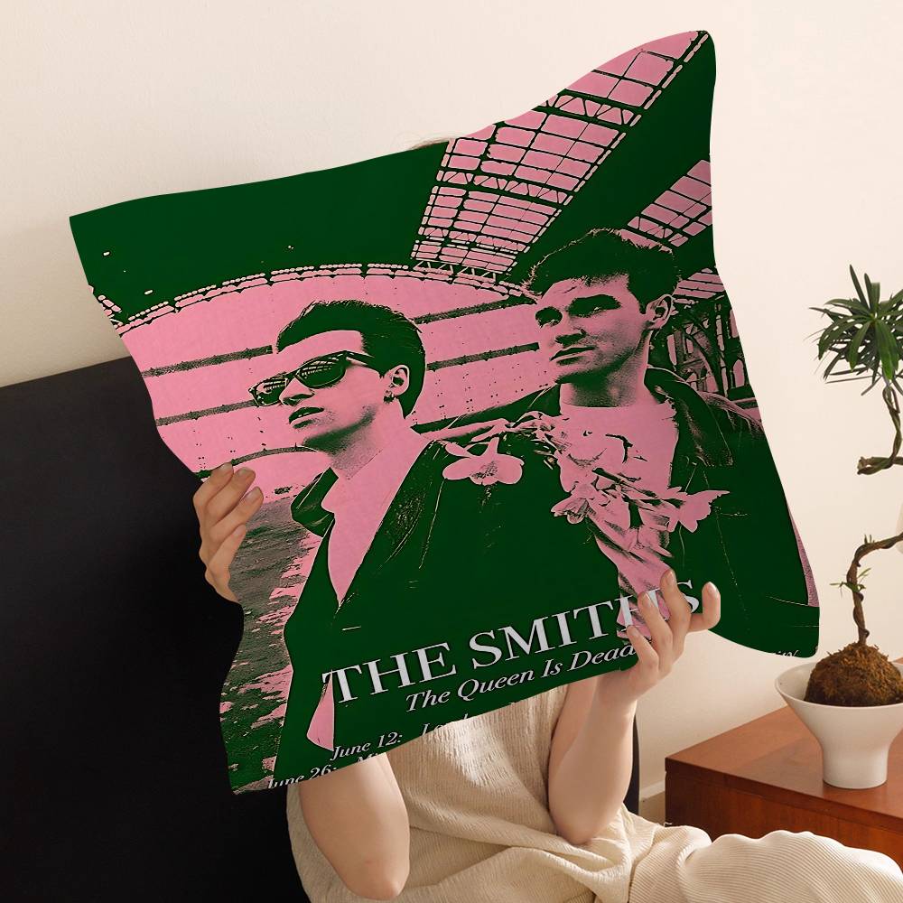 Britská Rocková Kapela The Smith Polštář Anime Polštář Potah na Opěrku Hlavy Pohovky Potah na Polštář 45x45 Cm Módní