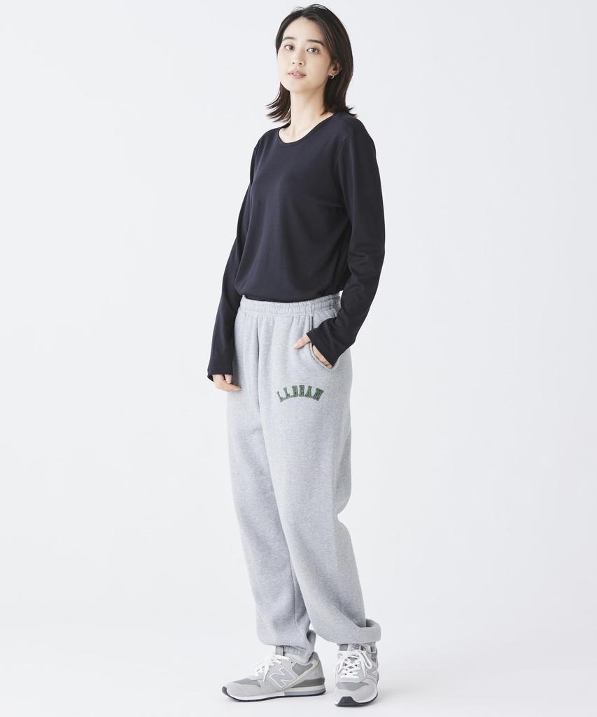 LL Bean Women's Pima Cotton Tee, Long Sleeve, Crew Neck, US Fit, Regular, Size Small, Black, 0VH0910002