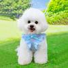 Pettorina Floreale per Cani Piccoli Carina Pettorina Arricciata con Guinzaglio Pettorina Regolabile per Cuccioli Bichon Frise Teddy Pomerania