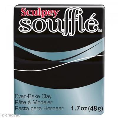 Arcilla polimérica horneable Sculpey Soufflé - Semilla de amapola negra - 48 g