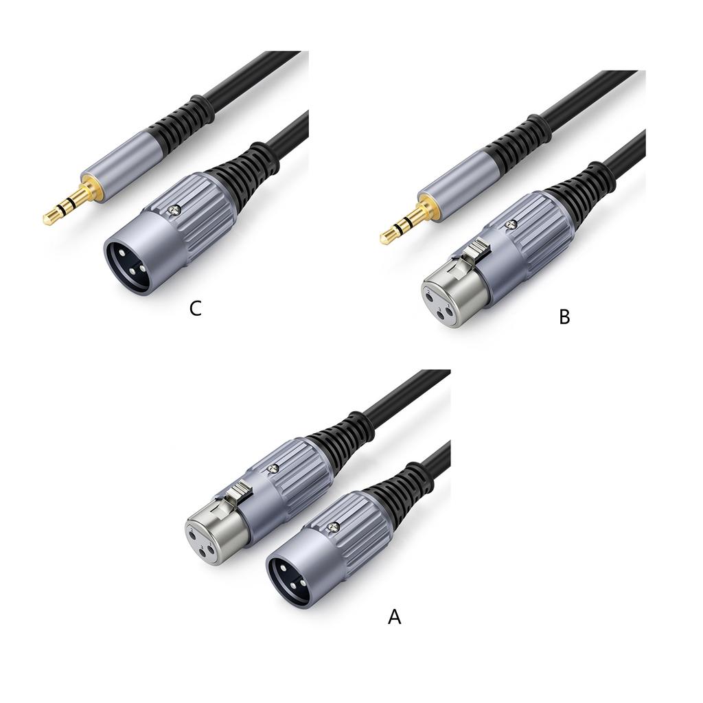 Microphone XLRCable for Speaker 6mm PVC Jackets Reliable Stage and Conference XLRMale To Female/XLRto 3.5mm Cable