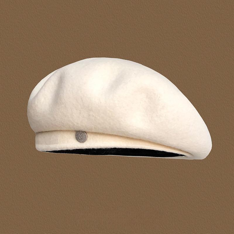 

Шерстяной берет женский осенне-зимний большой окружность головы теплая восьмиугольная шляпа-облако ретро подчеркивающая лицо маленькая шляпа художника one size