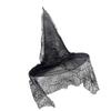 Retro Witch Hat Party Accessory Unique Black Cobweb Wizard Hat Fashion Accessory