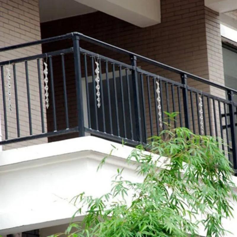 2 Pcs/5 Pcs Bird Repeller Rods Reflective Wind Spiral Deterrent Control Anti Bird Device Tool Garden Ornaments Decor