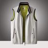 Men's Detachable Hooded Vest: Casual Sleeveless Outdoor Sports Apparel for Spring & Autumn with Custom Logo.