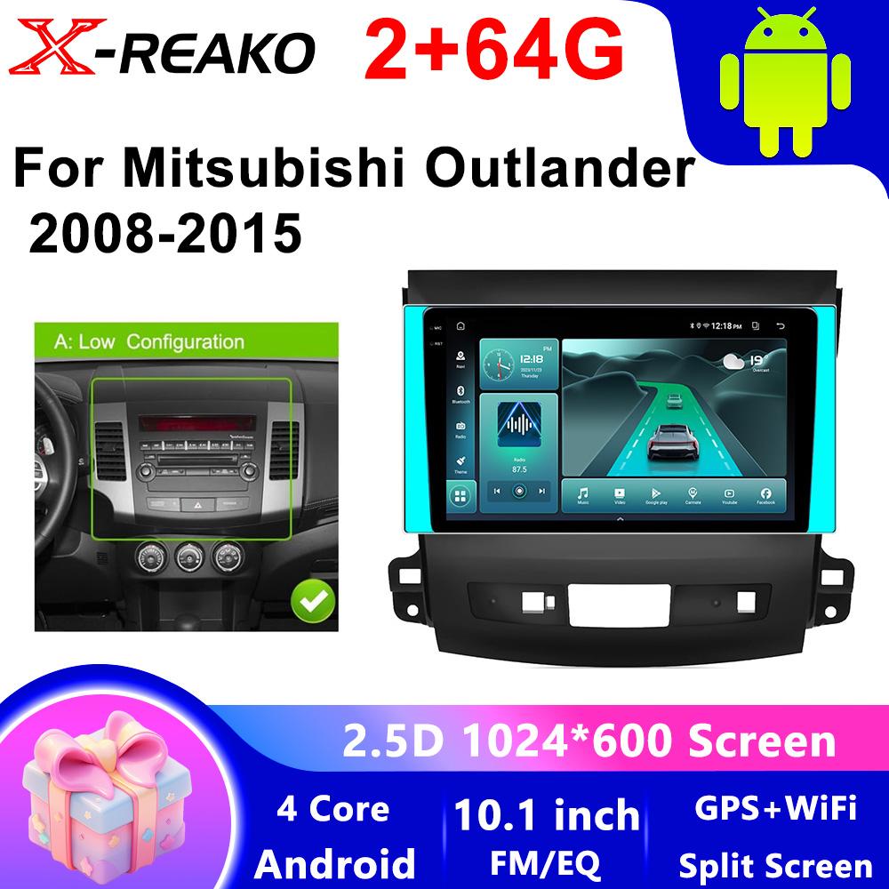 

2din Android 12 автомобильный радиоприемник Multimidia Player для Mitsubishi Outlander Xl 2 2008-2015 для Citroen C-Crosser 2007-2013 4G Carplay 4 core 2GB+64GB CP