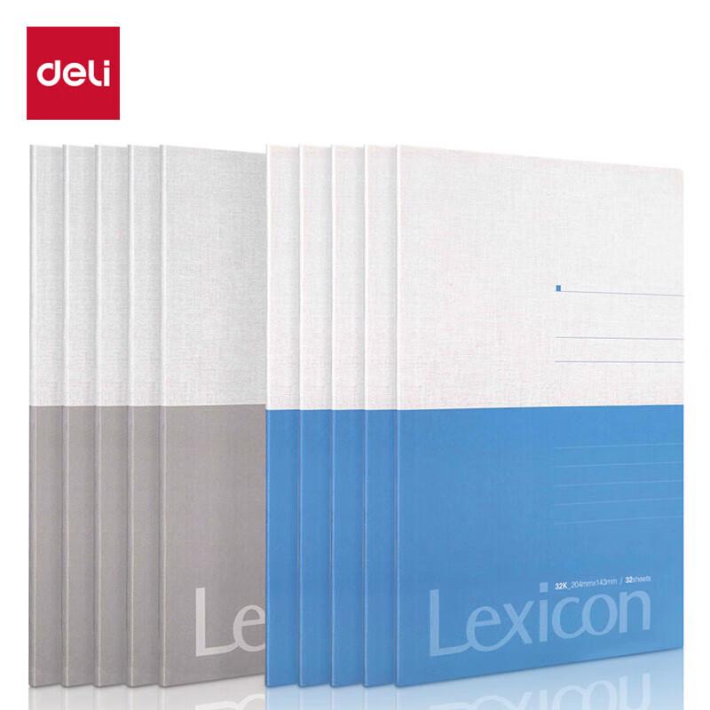 Deli 32K Wireless Bound Softcover Notebook (10-Pack)