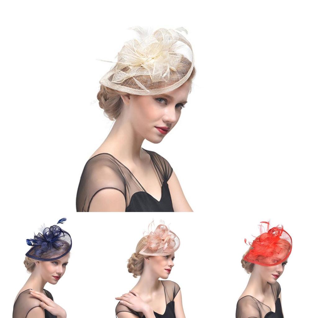Solid Color Feather Hair Accessories Headband For Ladies