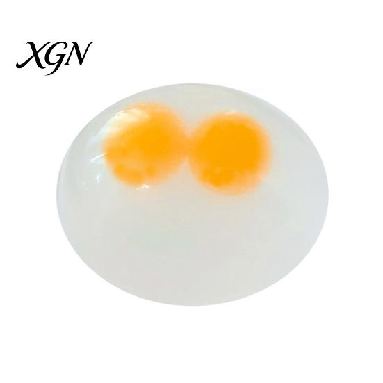 צעצוע כדוריק Yolk Squeeze מ-TPR 1/2/3 יחידות ביצה שקופה צעצוע חרדה חינוכי יחיד כפול אנטי-חרדה פידג'ט רך מתיח כדור לחץ מתנות למסיבה סנסורי