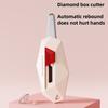 Magnetic Box Opener Cutter Safety Round Head Letter Envelope Opener Portable Unpacking Tool with Automatic Rebound Design