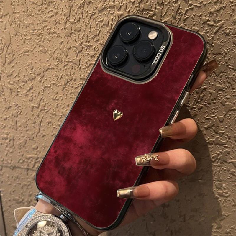 Golden Love Heart Electroplate Silver Phone Case For Xiaomi Mi 15 14 13 12 13T 14T Pro 11 Lite 5G NE Poco X5 X6 M6 Pro Cover