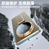 Luxury Leather Phone Case Honor Magic V5 With Rotating Wrist Strap Magnetic Dual-Axis Stand Shockproof Anti-Fingerprint