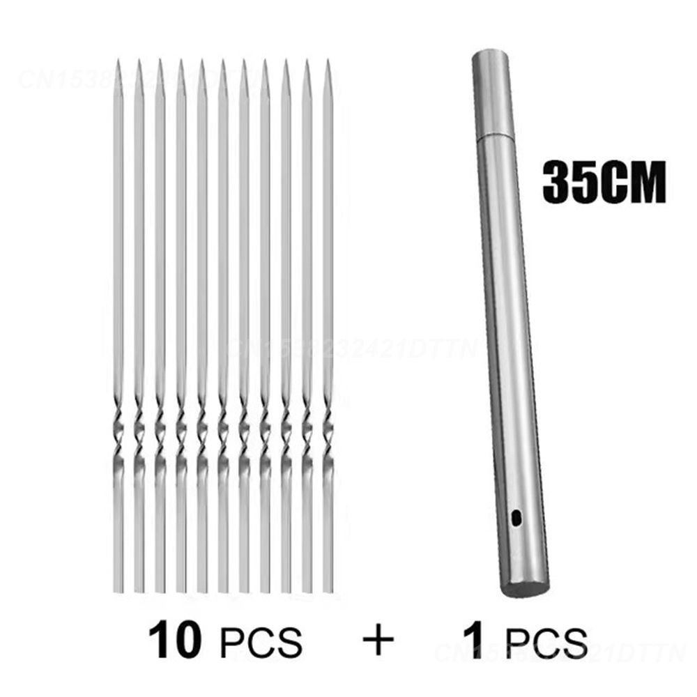 Barbecue Sign Combo Pack Easy To Clean Stainless Steel Kitchenware Roasting Fork Anti-oxidation Convenient Skewers Fork