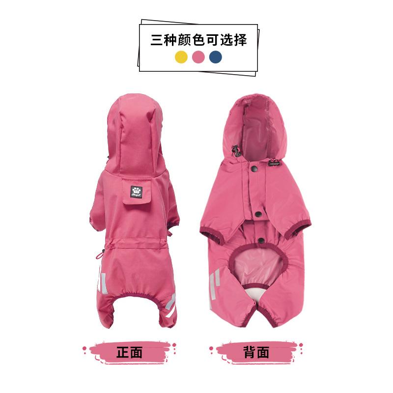 Waterproof Dog Raincoat Full Coverage 4 Legs Pet Jacket for Small Medium Dogs Teddy Bichon Pet Dog Clothes for Small Dogs