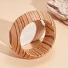 Minority Design Wood Wide Bangle Europe American Style Retro  Hand Ring  Gift