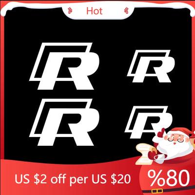 2026 New For VW VOLKSWAGEN 4Pcs Car Caliper Stickers Brake Wheel Hub Decals for Volkswagen VW GTI Rline Polo Golf Passat Tiguan
