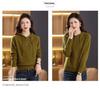 2025 Spring/Autumn Stylish Hooded Knitwear Sweatshirt - Loose, Plus Size Women's Top