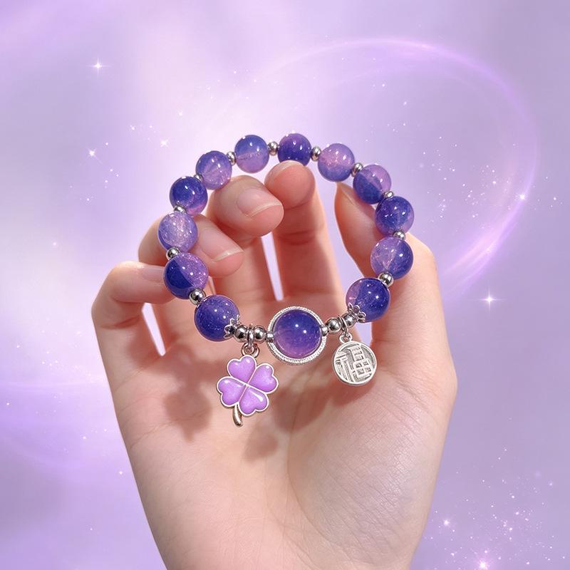 Summer Special Two-Tone Glass Beads Floral Bracelet – Luxurious & Soft Design for Women and Students