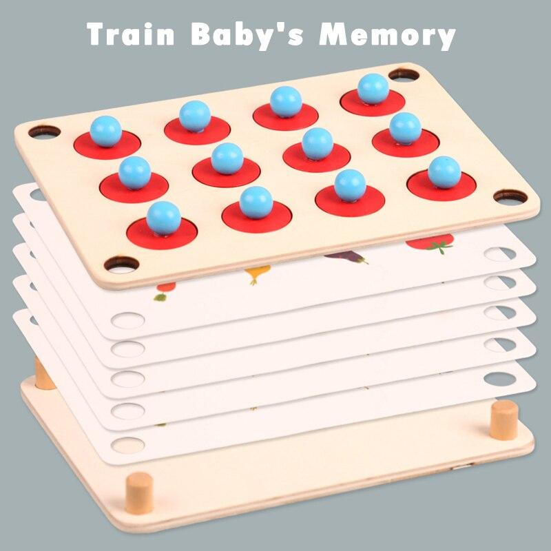 Montessori Toys Interaction Game for Parent-child Memory Match Chess Popular Party Game Wooden Educational Toy for Children