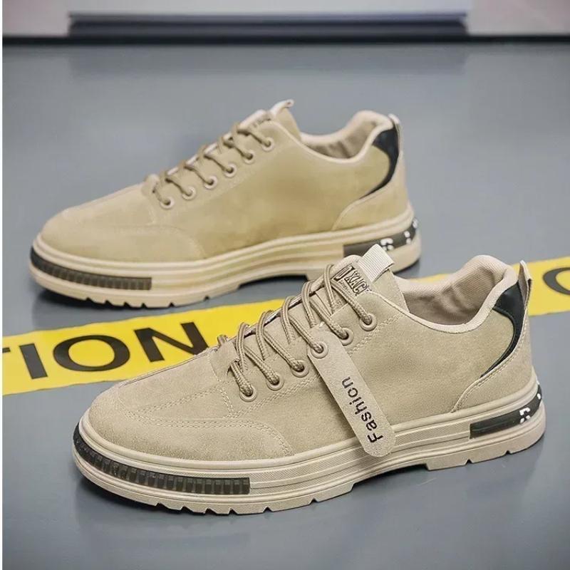 2025-Spring Men's Shoes New Breathable Work Safety Shoes Trendy Versatile Non-slip Sports Comfortable Eva Insoles Rubber Upper