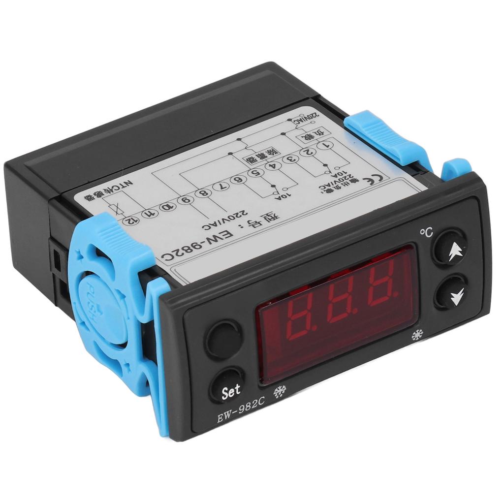Temperaturregulator Avfrostning Kylning Termostat Digital Display AC 220V för Kylare