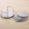 6 Sztuk Okrągła Podkładka Pod Szklankę Ze Stali Nierdzewnej Antypoślizgowa Podkładka Pod Napoje Minimalistyczna Podkładka Pod Kubek Salon