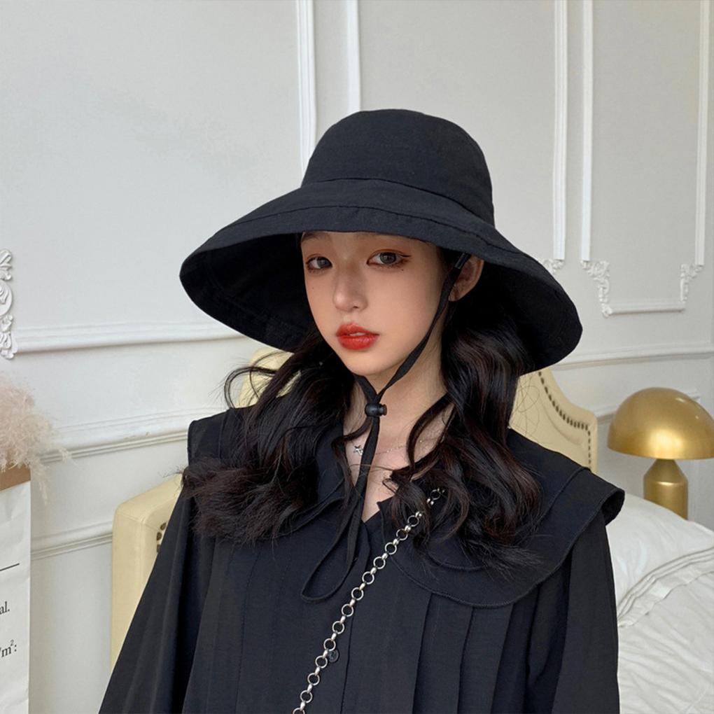 Fisherman Hat With Foldable For Outdoor Activities Big Brim Fisherman Hat Korean Sun Hat Providing Greater Shading Area yellow M