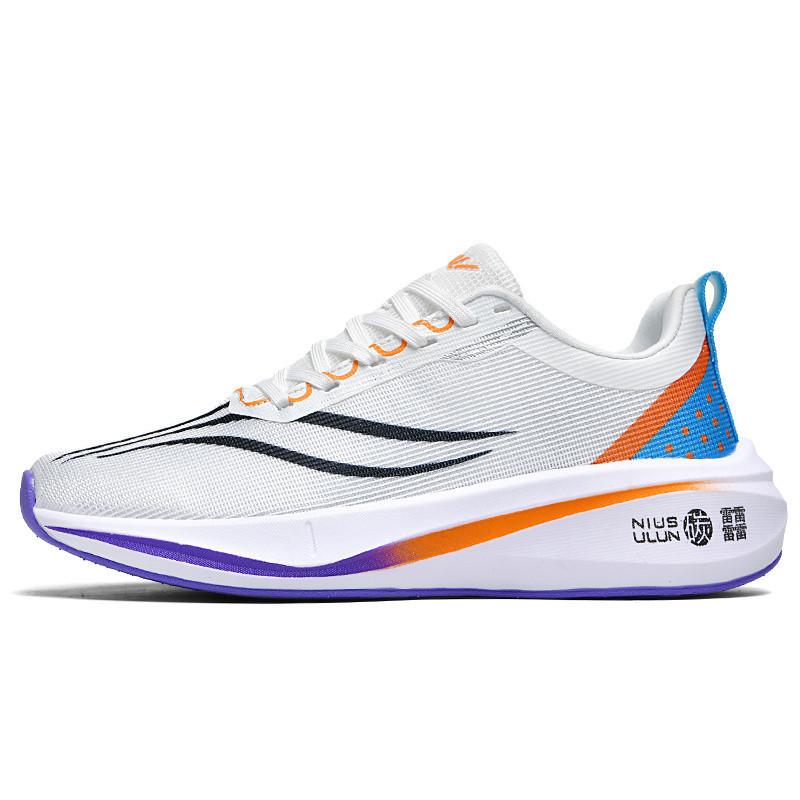 

New Running Shoes Men Breathable Laced Lightweight Sports Shoes Men Comfortable Wear-resistant Anti-slip Casual Sneakers Men 35 белый