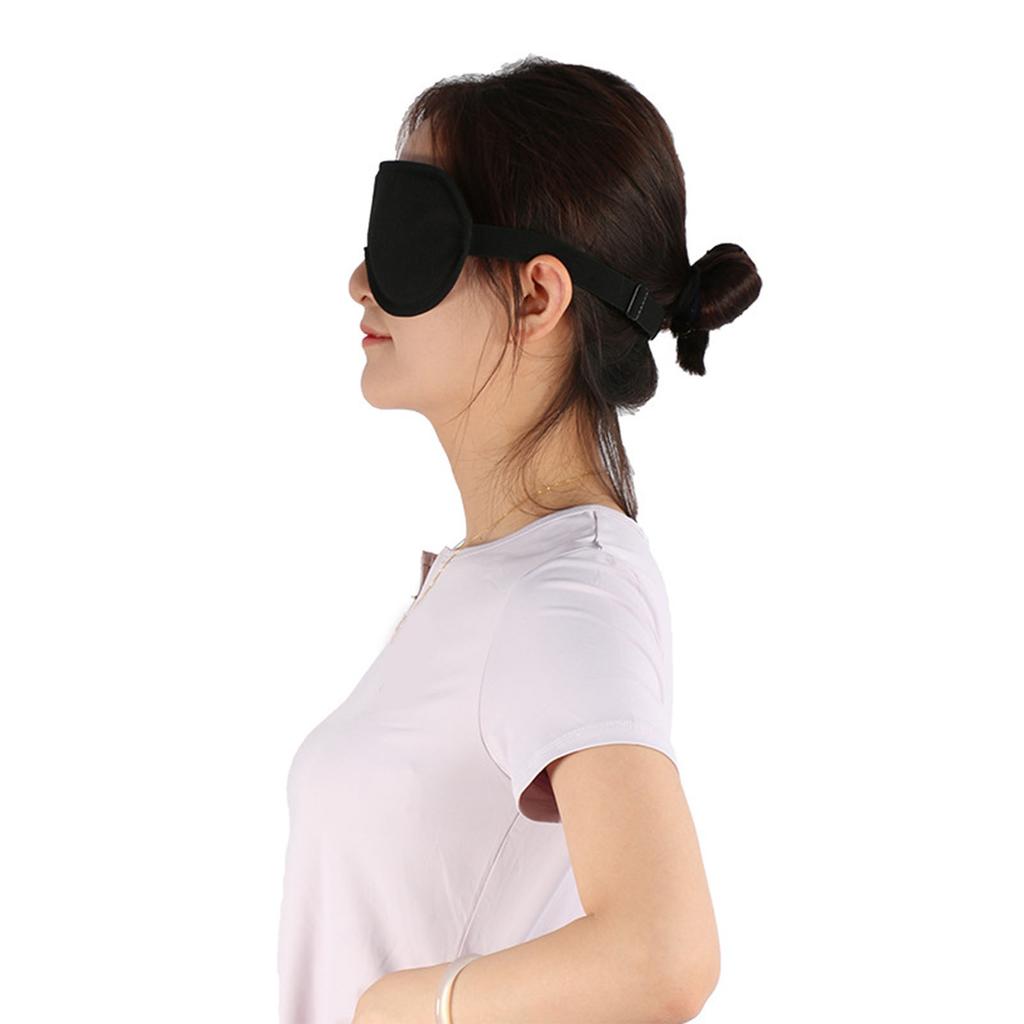 Heated Eye Mask 3 Temp Modes Fast Heating USB Powered Safe Voltage Eye Heating Pad for Home Travel Office