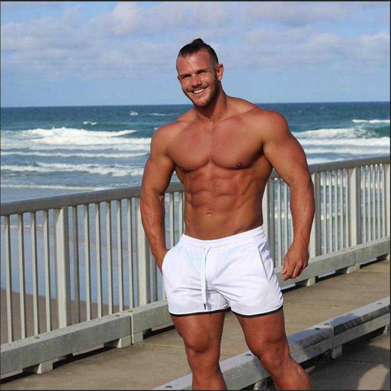 Crazy Muscle Men's Shorts Sports Fitness Running Outdoor Breathable Speed Drying Beach Shorts