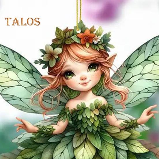 Ozdoba na vánoční stromeček se šňůrkou Snadné zavěšení 2D Malý anděl Holčička závěsný přívěsek Taška na klíče Dekorace