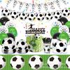 Black And White Football Party Supplies Birthday Decoration Sports Theme Arrangement Party Tableware Paper Towels Paper Plates Paper Cups