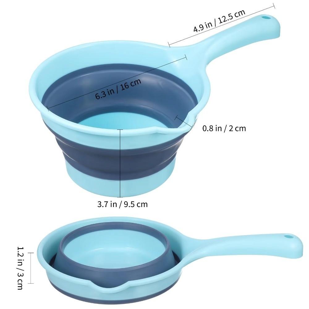 Plastic Kitchen Ladle Ergonomic Design Foldable Ladle Kitchen Gadget Plastic Scoop  Kitchen Use
