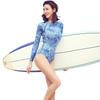 Women's Long Sleeve Jellyfish Wetsuit - Sun Protection One-Piece Swimsuit with Slimming Belly Coverage
