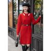 Women's Winter Waist-Cinching Knitted Sweater Dress with Belt