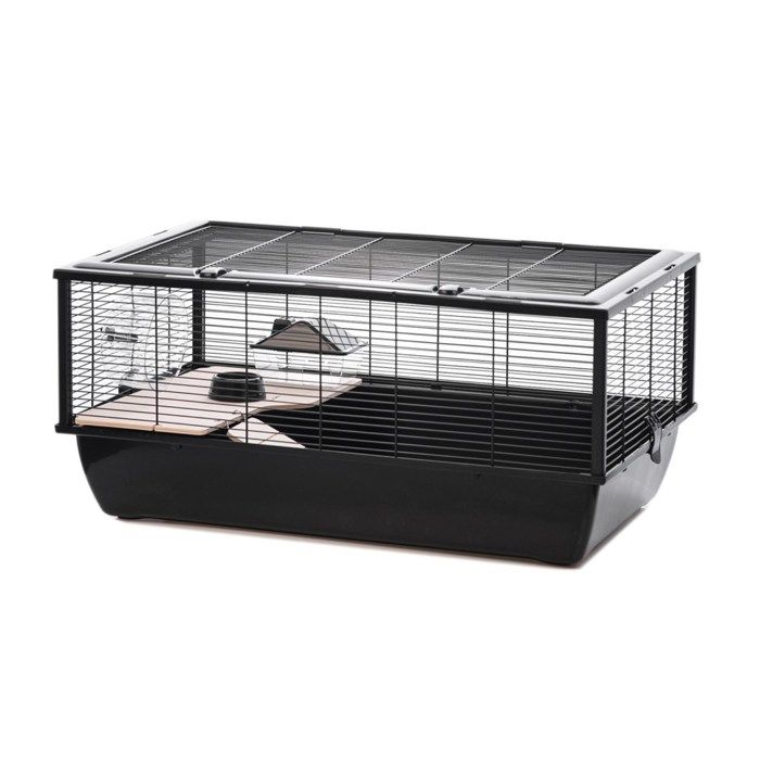 Cage pour Hamster - INTER-ZOO - Bob + Wood black - Bois - Noir - Intérieur