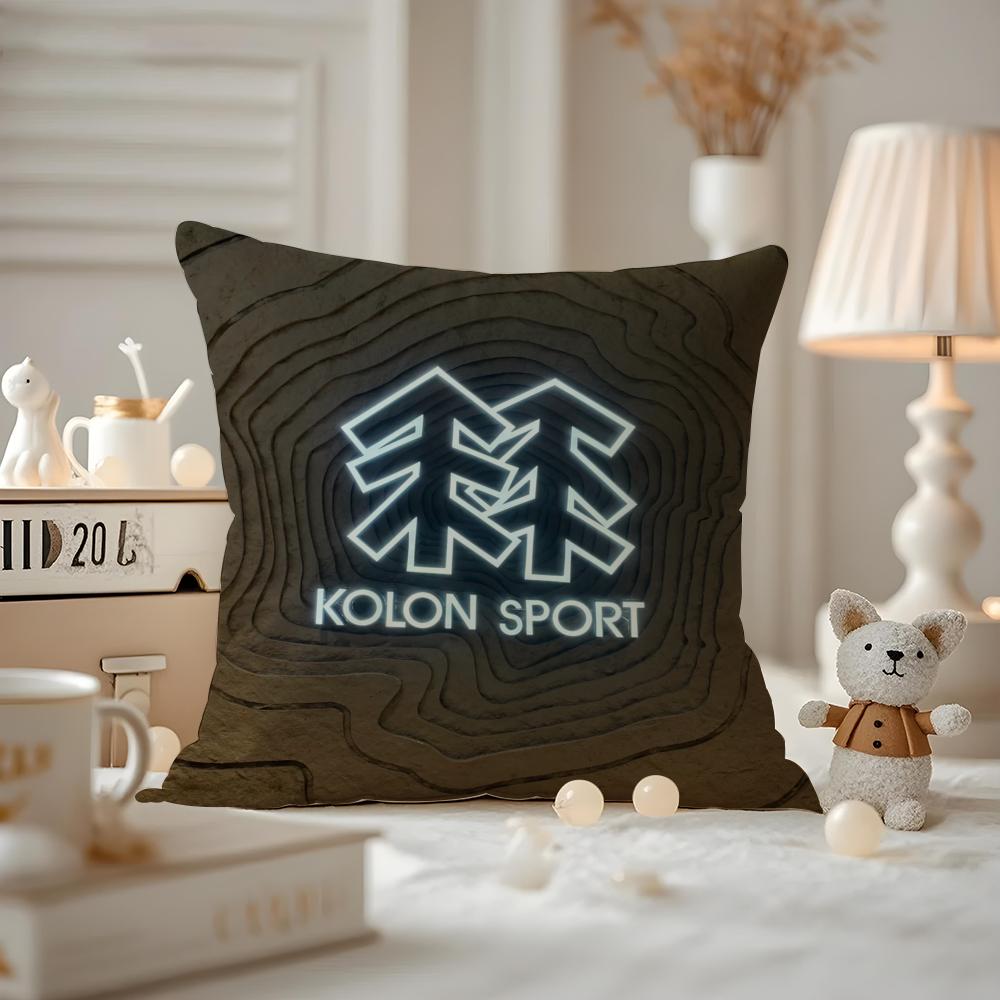 

Luxury K-KOLON SPORT Cushion Cover Anti-dustmite Pillowcase Invisible Zipper Silky Short Plush Sofa Cushion Cover 12x12Inch