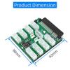 16-Way 6-Pin Power Distribution Board with Voltage Display and 18+12-Pin Server Power Supply Adapter