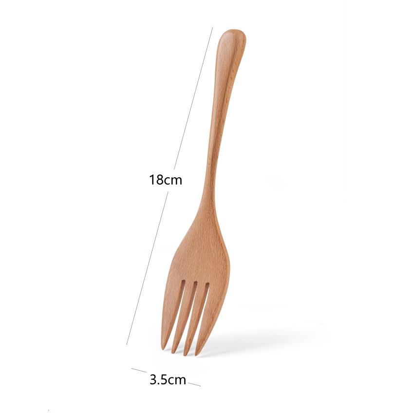 5/10pcs Wooden Spoon Soup and Fork Eco Friendly Products Tableware Natural Tableware for eating Serving Spoon