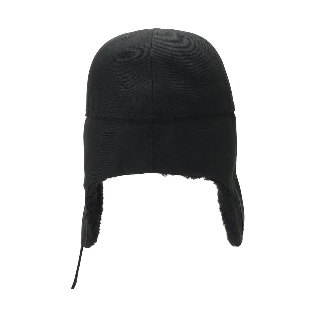 New Era Cap 59FIFTY Dog Ear Boa Black 7 5950 DOGEAR WOVEN PATCH BLK 3/8